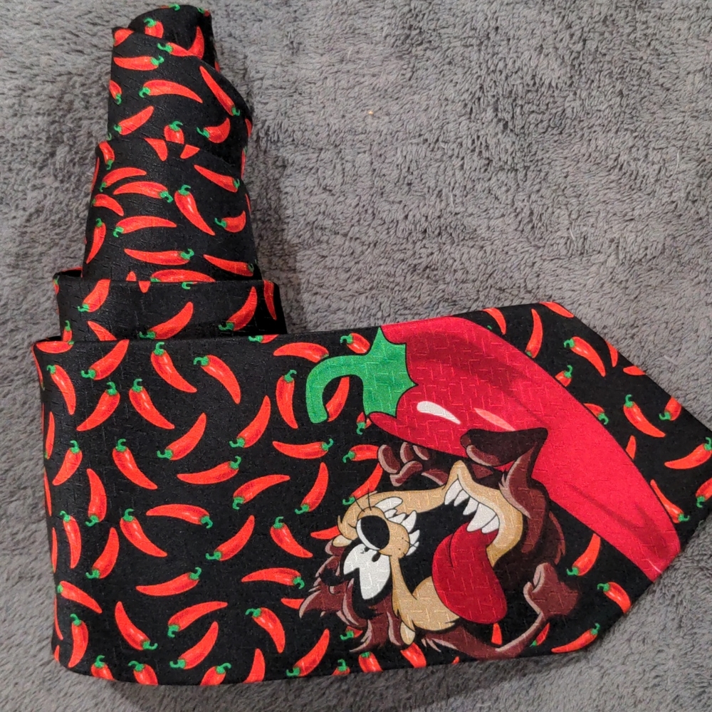 Looney Tunes Taz Chili Peppers Tie